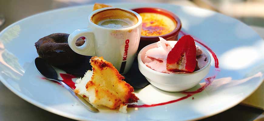 CafÃ© ou thÃ© gourmand   